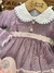 Saída Maternidade com Manta Carla - Lilás com Rosa Bebê - Little Dots