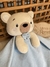 Naninha Ursinho com Bochecha - Azul Bebê - comprar online