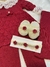 Saída Maternidade com Manta Favo de Mel - Vermelho - Little Dots