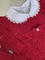 Saída Maternidade com Manta Favo de Mel - Vermelho - comprar online