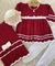 Saída Maternidade com Manta Carla - Vermelho com Branco na internet