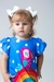 Vestido baby azul papagaio - Li e Vi Kids