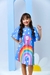 Vestido infantil azul papagaio - Li e Vi Kids