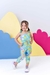 Macacão Fashion infantil menina verde agua - loja online