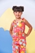 Macacão Fashion infantil menina vermelho - Li e Vi Kids