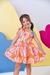Vestido infantil estampa laranja - Li e Vi Kids