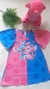Imagem do Vestido infantil rosa e azul stitch