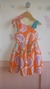 Vestido infantil estampa laranja - loja online