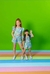 Imagem do Conjunto infantil menina blusa e short azul