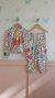 Conjunto Longo infantil menina branco flor na internet