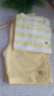 Conjunto Listrado amarelo bebê infantil menino - loja online