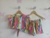 Conjunto infantil menina blusa e short colorido listrado na internet