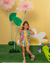 Conjunto infantil menina blusa e short colorido listrado - loja online