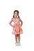 Vestido infantil estampa laranja - comprar online