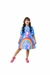 Vestido infantil azul papagaio - comprar online