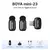 BOYA BOYA Mini Microfone de lapela sem fio com cancelamento de ruído para iPhon