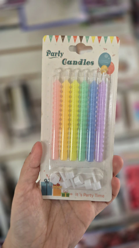 Vela pastel aesthetic x 6 unidades