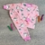 Pijama Afranelado Conejitos y corazones Rosa - comprar en línea