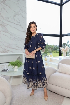 Vestido Sonia Azul Marinho - comprar online