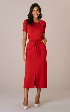Conjunto em Malha Laranja