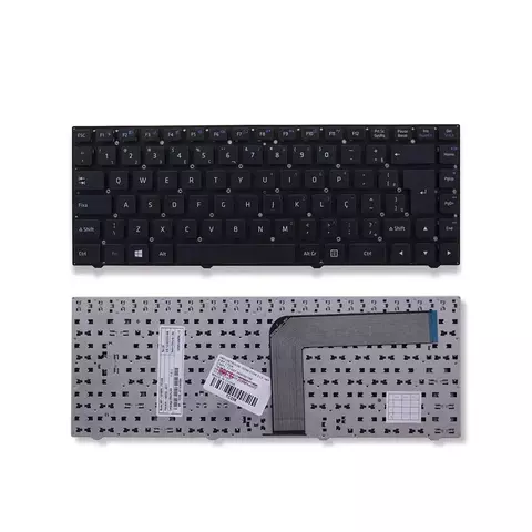 Teclado para Notebook Positivo SIM+ 980M - Wifi F11, Tecla Alta, Sem Frame