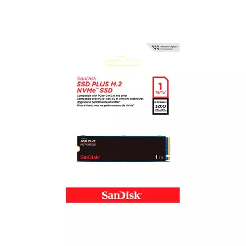 Ssd M.2 1tb Sandisk Plus Nvme 2280 Sdssda3n-1t00-g26