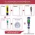 Medidor digital de qualidade da água 5 em 1, tds/ec/ph/salinidade/temperatura, - comprar online