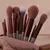 13 pçs pincéis de maquiagem profissional conjunto macio macio para fundação - comprar online
