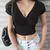 Cropped Feminino com Decote V – Perfeita para o dia a dia