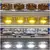 5 Polegada cromo cristal ccfl feixe selado faróis quadrados lâmpadas * 2 peças