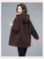 Tamanho 6xl inverno engrossado cordeiro casaco com capuz para o inverno 2022 novo coreano solto mid-long casaco com capuz feminino quente jaquetas básicas quente - comprar online