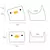 Cute Chick Design Ceramic Pet Bowl, Tigelas de cachorro e gato, Filhote de cachorro pequeno, Gatos adultos alimentando comida e água, 200 ml, 500ml, MW017 - loja online