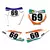 Placa de número personalizado gráficos adesivo & decalques kit para ktm 125 200 300 350 450 exc excf sx sxf xcf xcw 2017 2018 2019 - Mag wn