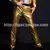 MJ Michael Jackson Cosplay fantasia para fãs, jaqueta dourada e calças na internet