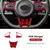 Capa de fibra de carbono dura real para kia stinger 2018 2019 2020 2021 2022 2023 painel do volante do carro acessórios de guarnição interior - comprar online
