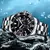 Guanqin-Green Water Ghost Series Quartz Watch for Men, 316L Precision Steel Calendar, Multifuncional Waterproof Watch - loja online