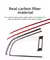 Real macio fibra de carbono para toyota camry 2018 2019 2020 2021 2022 2023 2024 lhd rhd instrumento passageiro carro ac tomada adesivo na internet