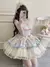 Lolita feminina JSK Dress, Princess Strap Dress, Harajuku, Vintage, Elegante, Renda, Malha, Kawaii, Japonês, Doces, Roupas - loja online