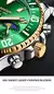 Guanqin-Green Water Ghost Series Quartz Watch for Men, 316L Precision Steel Calendar, Multifuncional Waterproof Watch - comprar online