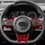 Capa de fibra de carbono dura real para kia stinger 2018 2019 2020 2021 2022 2023 painel do volante do carro acessórios de guarnição interior na internet