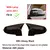 Imagem do 2 pçs preto brilhante carbono capa de espelho do carro para bmw série 6 f06 f12 f13 640i coupe 650i 2015 2016 2017 tampas espelho retrovisor do carro