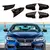 2 pçs preto brilhante carbono capa de espelho do carro para bmw série 6 f06 f12 f13 640i coupe 650i 2015 2016 2017 tampas espelho retrovisor do carro - comprar online