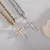 Topgrillz venda quente moissanite cruz pingente 3mm 4mm 925 prata esterlina pingente d cor moissanite pingente passar teste de diamante - Mag wn