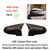 2 pçs preto brilhante carbono capa de espelho do carro para bmw série 6 f06 f12 f13 640i coupe 650i 2015 2016 2017 tampas espelho retrovisor do carro