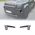Para land rover defender 2020-2023 amortecedor dianteiro lábio acessórios do carro divisor corpo kit spoiler difusor estilo preto brilhante - Mag wn