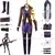 Fato de cosplay do xerife de Piltover, jogo de Caitlyn, Kiramman, casaco pequeno com bolo, uniforme feminino, terno sexy de carnaval, bota e peruca - loja online