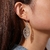 Aretes largos de hojita