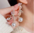 Aretes de moño y perla colgante - Cute Fashion Accesories