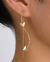 Aretes largos con mariposas