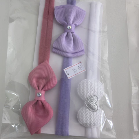 Kit de Faixas para Cabelo com Laços